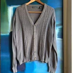 Oscar De La Renta cable knit cardigan